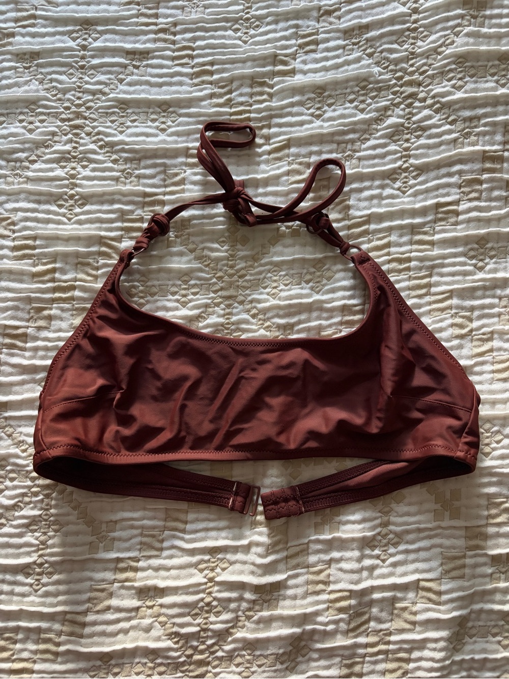 aerie Halter Bikini Top - Brown